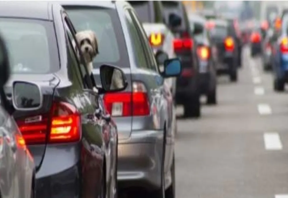 Trafic aglomerat pe sensul de intrare în Capitală al DN 1A București - Ploiești