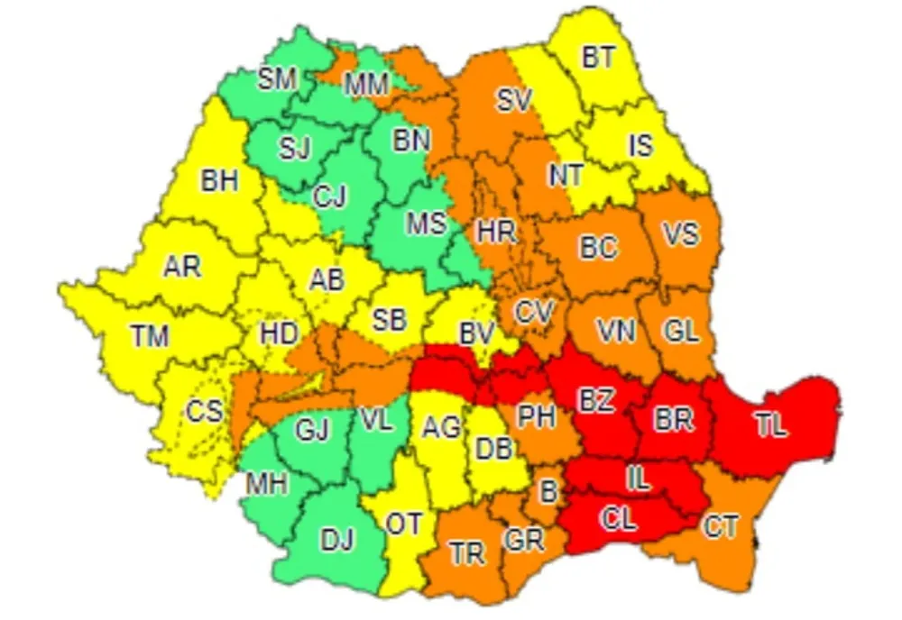 Alertă maximă de la meteorologi! Cod roșu de vânt în zona de munte