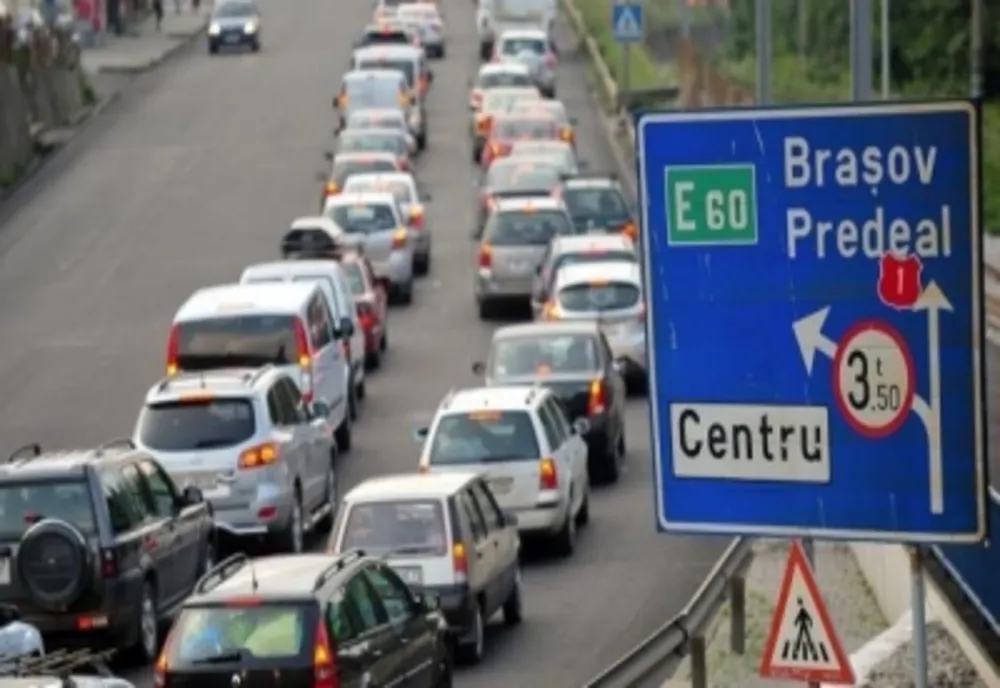 Trafic intens pe DN 1 Ploiești-Brașov