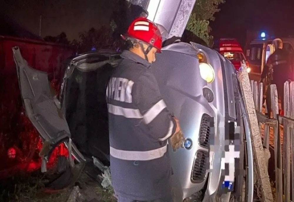 Tânăr reținut după ce a provocat un accident grav, la Urlaţi. Acesta a condus fără să aibă permis