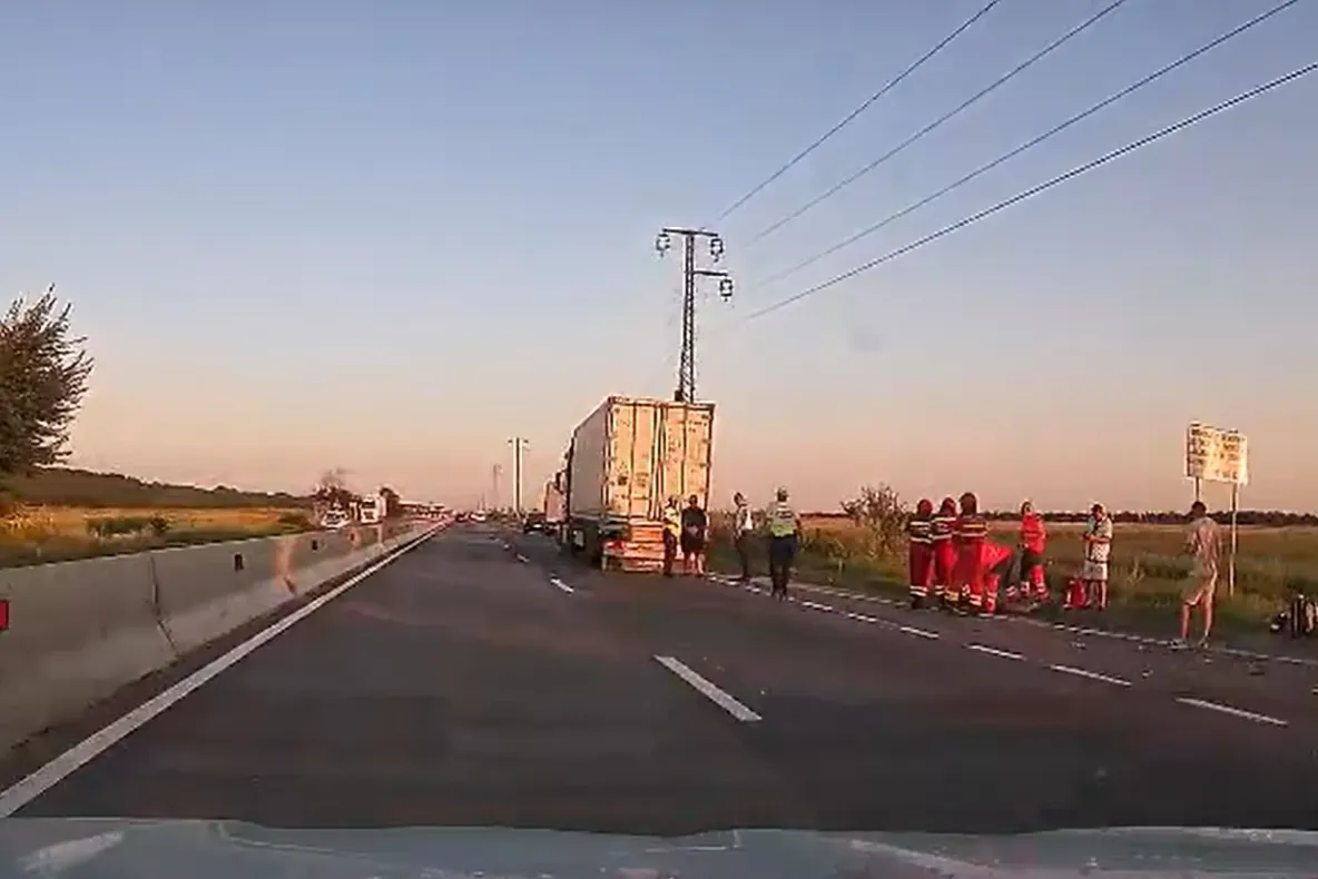 Accident mortal pe DN1, Braşov – Ploieşti! Un pieton a fost lovit de un TIR