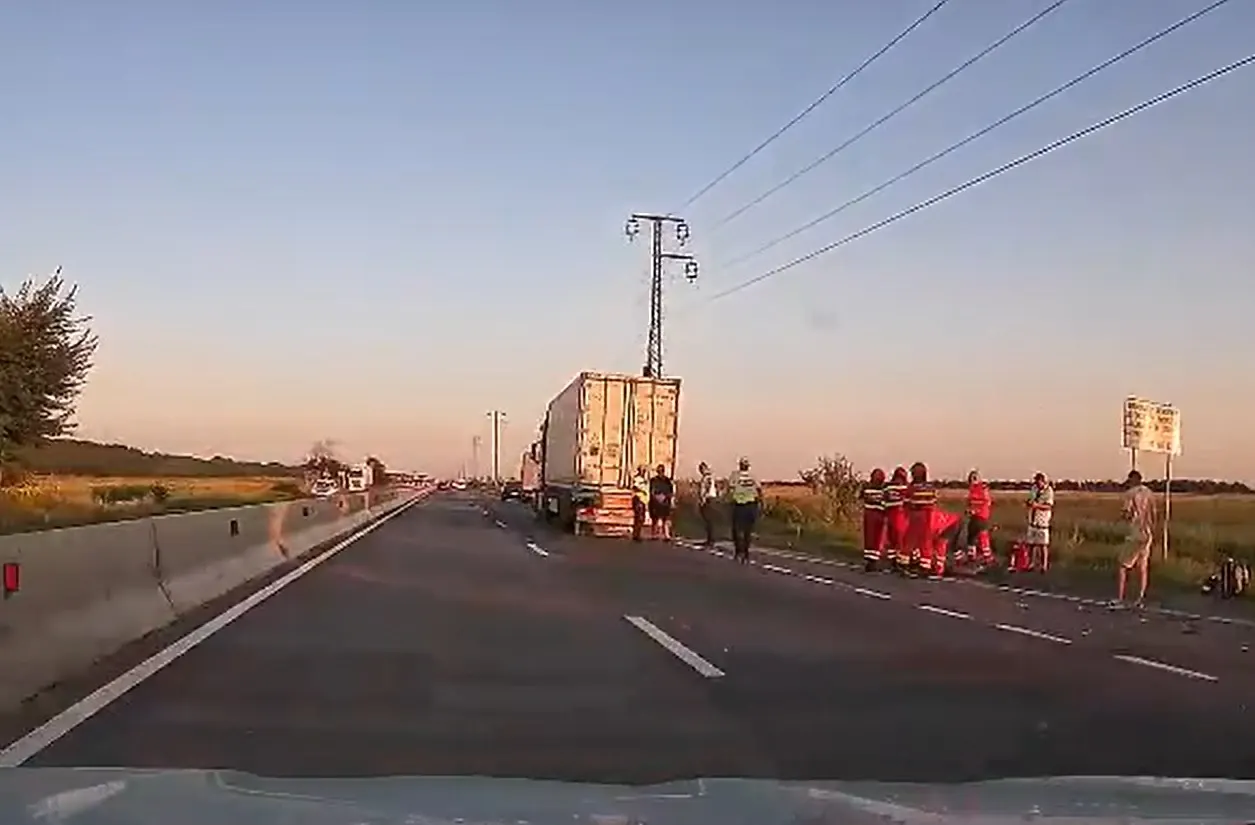 Accident mortal pe DN1, Braşov – Ploieşti! Un pieton a fost lovit de un TIR
