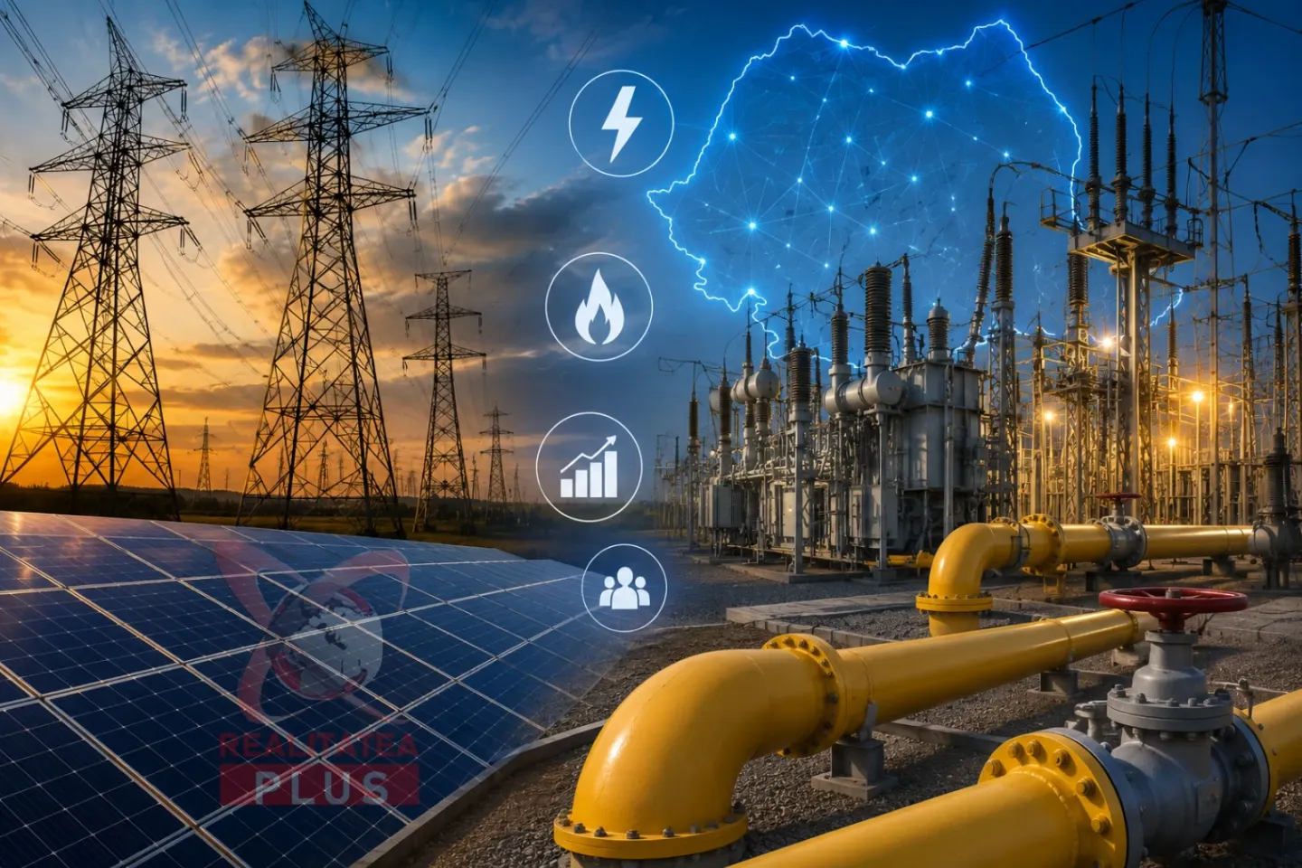 Producţia de energie a României a scăzut cu 2,6%, în primele 6 luni ale anului