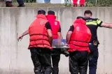 Prahova: Bărbatul care ar fi încercat să traverseze râul Teleajen cu o căruţă, găsit decedat de pompieri