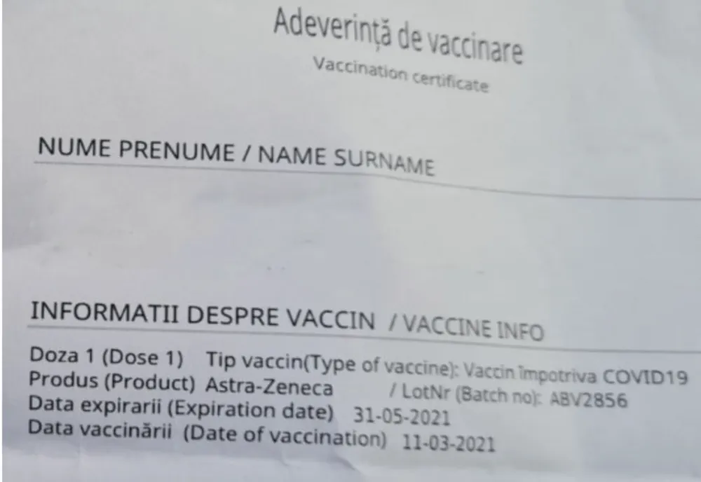Controverse privind vaccinarea cu lotul suspendat al AstraZeneca în România. Autoritățile, contrazise de românii vaccinați
