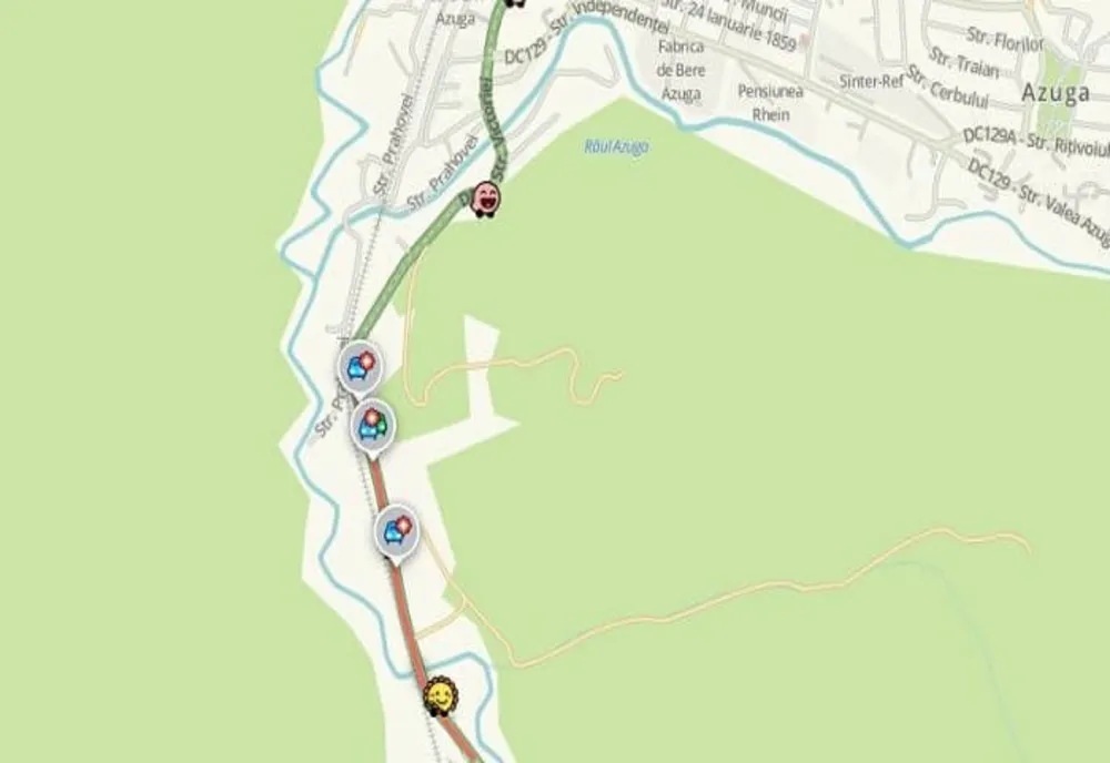 Cinci persoane, inclusiv doi copii, implicate într-un accident pe DN1, la Azuga