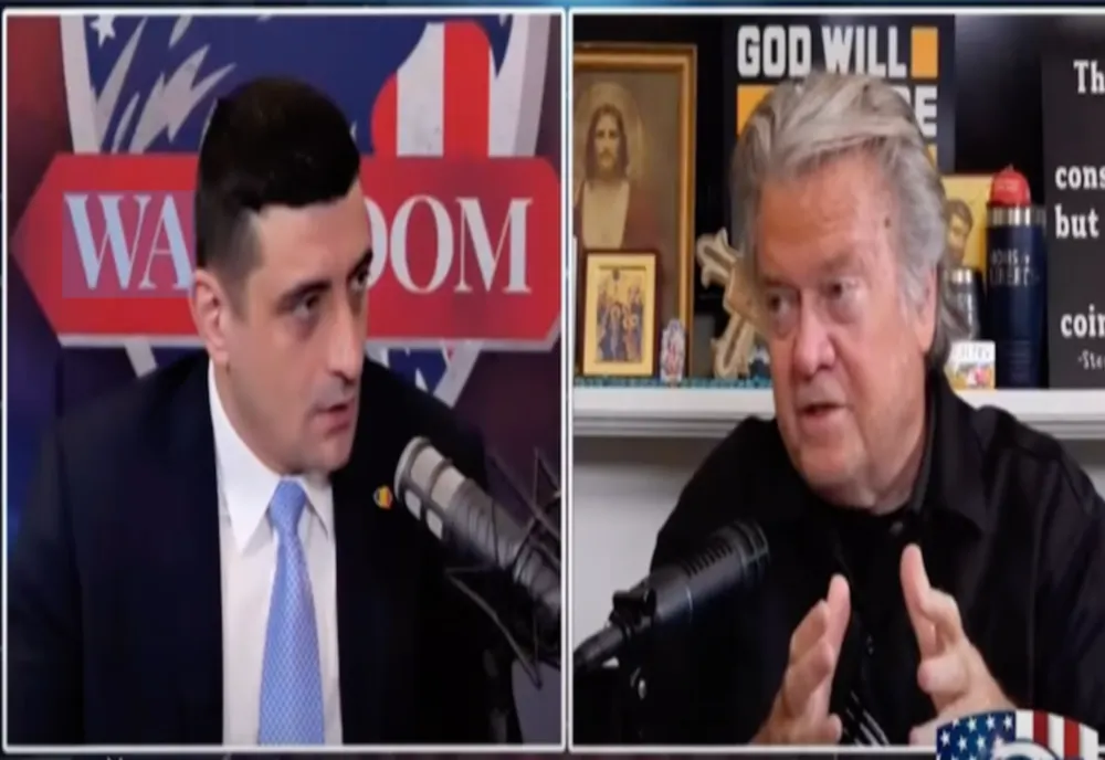 GEORGE SIMION, ÎNTR-UN INTERVIU CU STEVE BANNON: ”SE VREA ELIMINAREA MEA CHIAR PRIN ASASINARE” - VIDEO