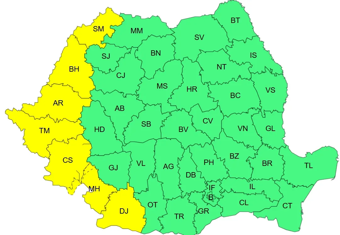 Avertizarea va intra în vigoare în această dimineață