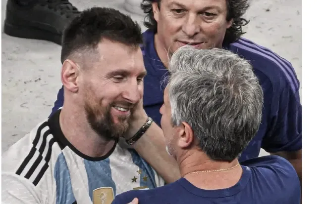 Leo Messi și tatăl său