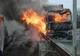 VIDEO Explozie la Ciorani! Camion în flăcări pe DN1D