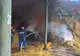 Incendiu puternic în comuna Baba Ana. Intervin 25 de pompieri