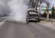 VIDEO Mașină de gunoi în flăcări la Ploiești