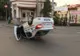 FOTO Mașină de Poliție, răsturnată în centrul Ploieștiului