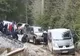 Zeci de mașini blocate în nămol, în zona cabanei Bolboci 