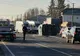 Dubiță răsturnată pe DN 1, la Pucheni. Șoferul a ajuns la spital