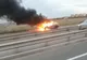 Mașină în flăcări, pe A3 București – Ploiești. Șoferul o cumpărase de câteva zile
