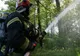 Exerciţiu de mare amploare a pompierilor prahoveni, în situaţia producerii unui incendiu la fondul forestier al Ocoalelor Silvice Doftana şi Câmpina.