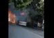 Autobuz în flăcări, în Ploiești, la stația Coreco Sud