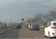 Incendiu violent pe Centura de Vest a Ploieștiului. Un camion a luat foc