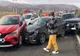 Coliziune în lanţ pe DN 1