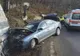 Prahova. Grav accident cu două victime încarcerate pe DN1, în Comarnic. O mașină a intrat în zid, după impactul cu alt autoturism