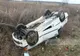 Prahova. Accident pe DN 1, la Paralela 45. O mașină s-a răsturnat
