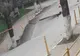 O stradă s-a surpat, în orașul Slănic, chiar în fața sediului poliției