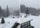 În Bucegi a venit iarna! Zăpadă, viscol si cod portocaliu de vânt, la Padina-Peștera și Vârful Omu