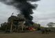 Incendiu violent la Bucov. Bazin cu 8 tone de bitum, cuprins de flăcări 